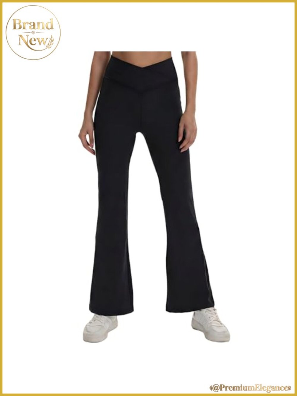 VIPARK Women's Flare Yoga Pants V-Crossover High Waist Bootcut Leggings